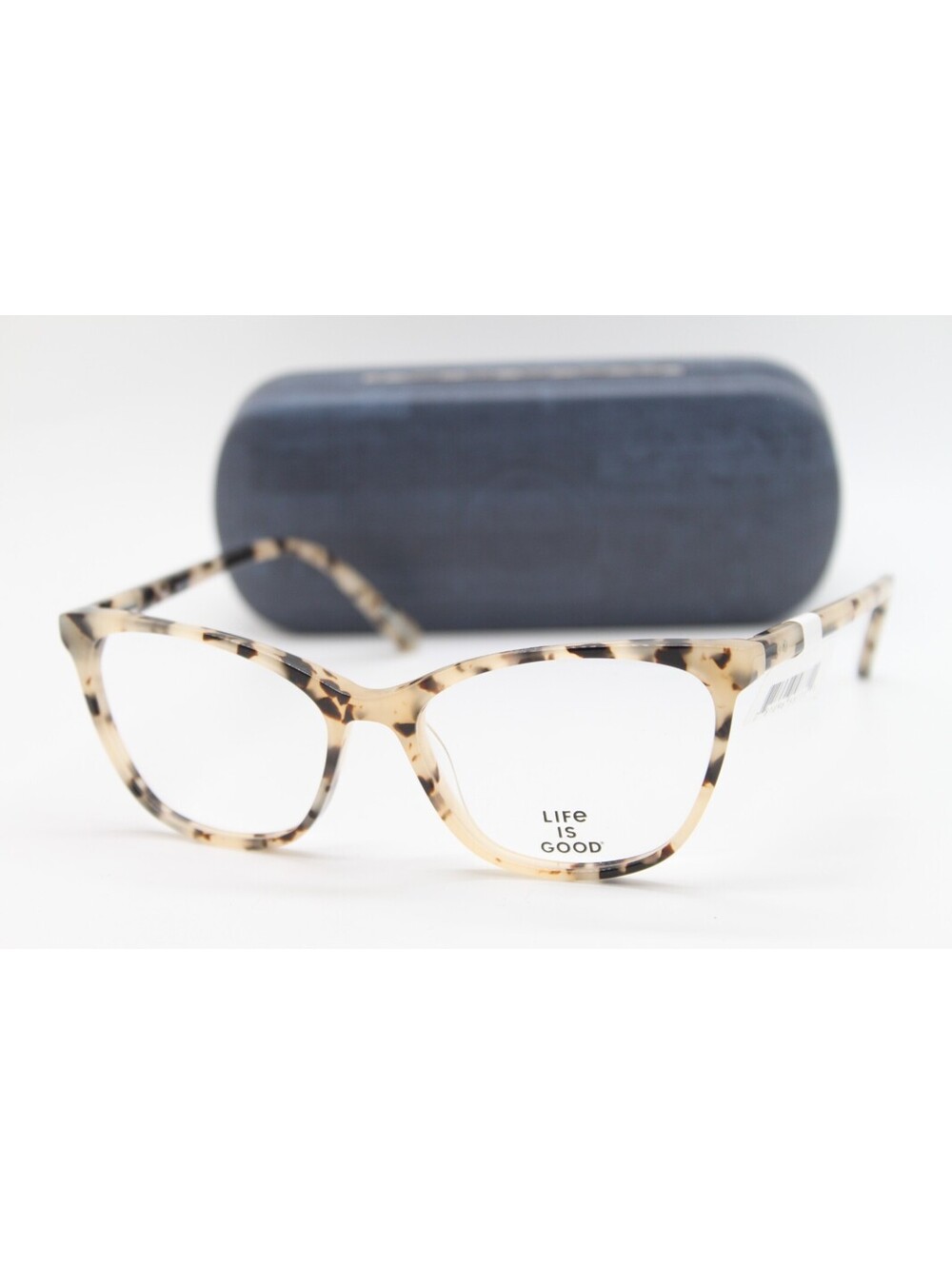 NEW LIFE IS GOOD AMIE IVORY TORTOISE (TR) AUTHENTIC EYEGLASSES W/CASE 53-16